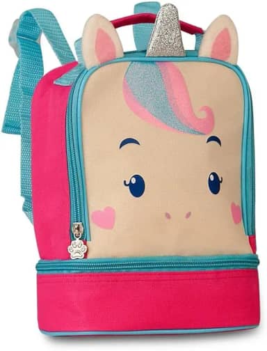 Lancheira Infantil Térmica Pets Unicórnio Rosa 9' Clio Style
