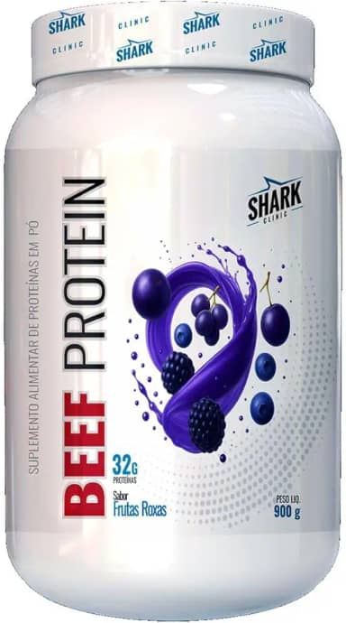 Whey Beef Protein - 900g Frutas Roxas - Shark Pro