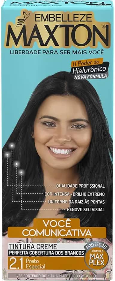 Embelleze Tinta De Cabelo Maxton Preto Especial 2.1 Comunicativa