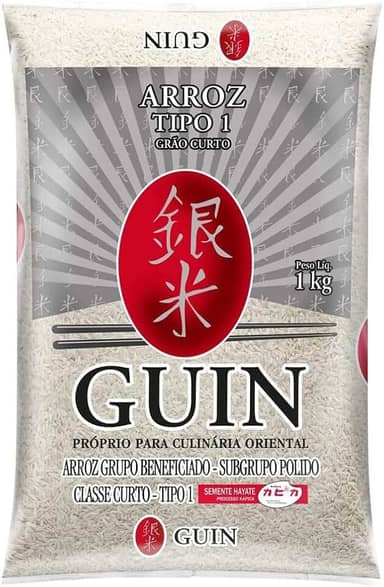 Arroz Oriental GUIN Grão Curto Tipo 1 - 1Kg