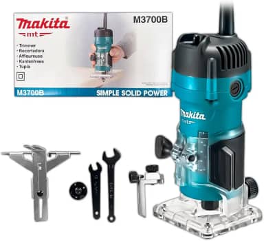 MAKITA Tupia Manual M3700B 530W 35000RPM Corte Preciso em Madeira e MDF para Marceneiro Profissional 220v