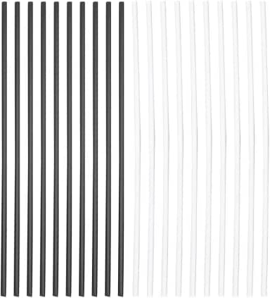 GLOGLOW Atualize o Seu Violão Com 20pcs ABS VIANÇA POSIÇÃO DE POSIÇÃO DOT - Para Iniciantes e Profissionais - White + Branco + Preto