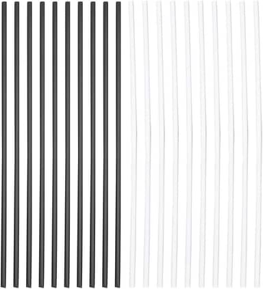 GLOGLOW Atualize o Seu Violão Com 20pcs ABS VIANÇA POSIÇÃO DE POSIÇÃO DOT - Para Iniciantes e Profissionais - White + Branco + Preto