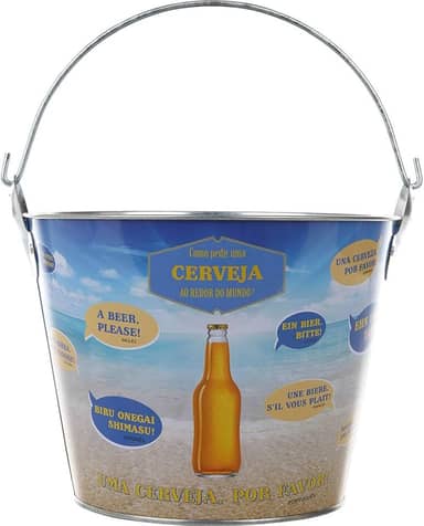 Balde de Gelo para Cerveja 7,6L com Abridor de Garrafas Casita Sortido