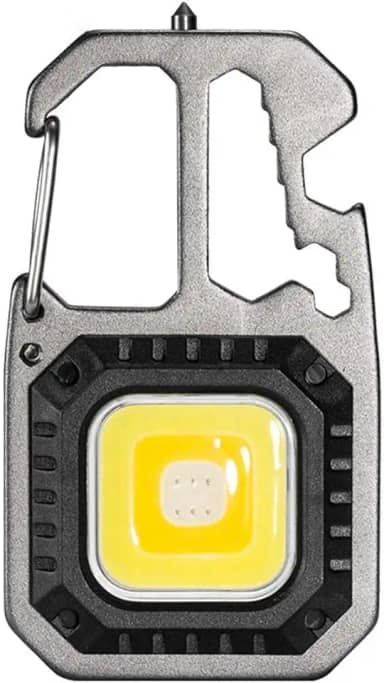 Lanterna Pequena Multifuncional Cob, 5 Modos de Luzes, à Prova D'Água com Chaves de Fenda, Abridor de Garrafas, Martelo de Vidro, Super Lanterna para Pesca, Caminhada e Acampamento [Shaolong]