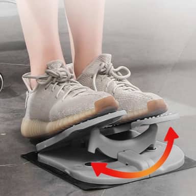 RiToEasysports Foot Stepper Mini Stepper Trainer Com Pedais Antiderrapantes Equipamento de Exercícios Dobráveis ​​para Treino de Pernas Em Home Office Leve Design Compacto Nylon Reforçado