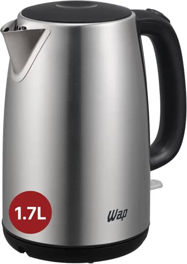 WAP Chaleira Elétrica WCE1 com Base Giratória 1,7 Litros, Filtro que Retém Impurezas, Indicador Nível D'Água, 1850W 220V
