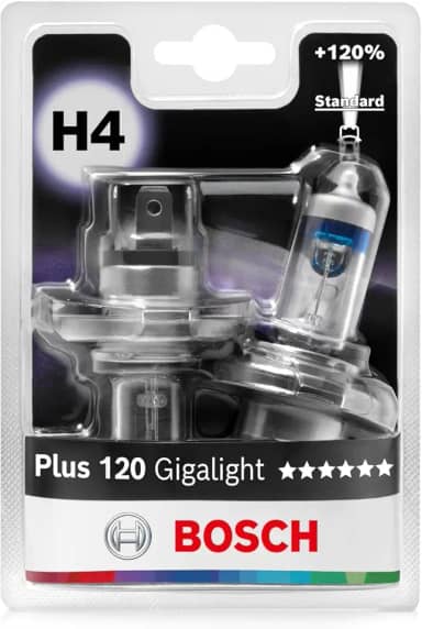 Bosch Lâmpada de Farol H4 Bosch Gigalight Plus 120-12V 60/55W Halógena