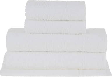 Buddemeyer Jogo de toalhas Florentina Banho Branco 5 peças