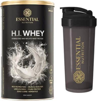 H.I Whey Protein Isolado/Hidrolisado - Essential Nutrition + Coqueteleira