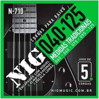 Encordoamento para contra baixo 5 cordas 040/125 n710
