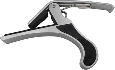 Capotraste Dolphin para Violão e Guitarra 10697 com Haste Longa, Prata