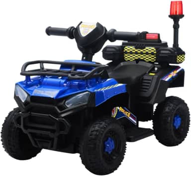 Carro Elétrico Infantil Policial 6v Frente/Ré Maxi Toys (Azul)