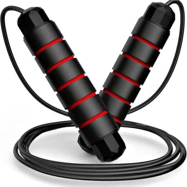 Corda De Pular Speed Rope Profissional Fitness Ajustável De 3m Com Rolamento e Cabo De Aço Revestido