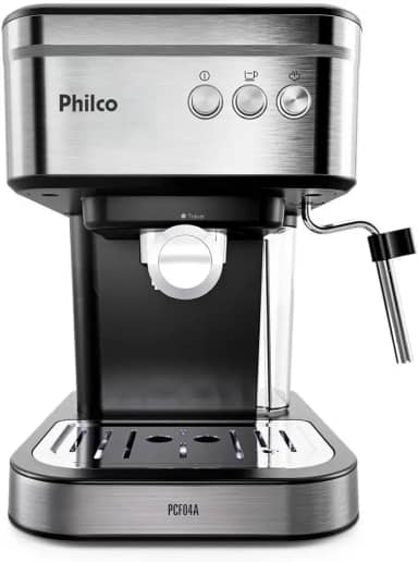 Cafeteira Expresso Philco 1,2L 20 Bar 950W Pressão de 20bar Saída de vapor PCF04A 220V