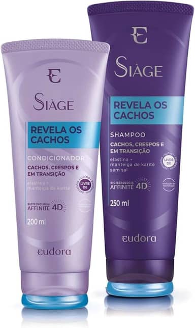 Eudora Kit Siàge Revela Os Cachos Shampoo + Condicionador (Nova Versão)