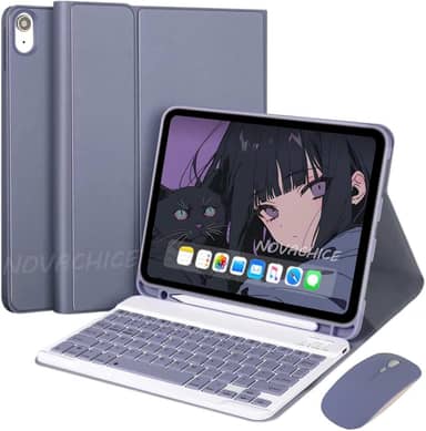 Capa Para Tablet, Capa + Mouse e Teclado Magnético Bluetooth Destacável Para IPad 9ª/ 8ª /7ª Geração