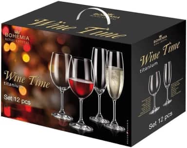 Kit de Taças com 12 Peças - Bohemia