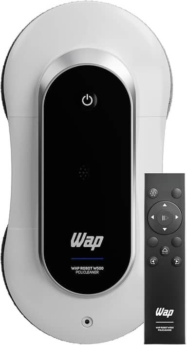 WAP Robô Limpa Vidros ROBOT W500 com Bateria de Emergência e Sensores de Bordas Antiqueda 72W Bivolt