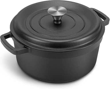 Diâmetro Da Boca Da Panela: 26 cm, Panela de Ferro Fundido de 5.1 L, Panela de Ferro, Panela de Ferro Fundido, Panela de Ferro Fundido Sem Revestimento, Funciona em Fogão a Gás, Elétrico E Indução