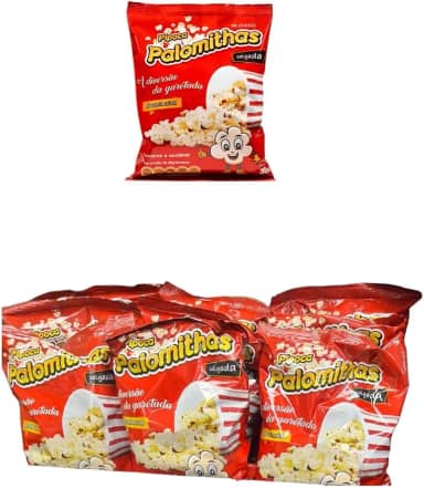 Pipoca Palomithas Salgada sem Glúten 35 gramas Kit 10un