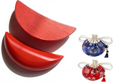 [Nome da marca] Copos de Adivinhação Jiaobei de Madeira Estilo Teochew, Crescente Vermelho 3 cm de Espessura 40 g, Ferramenta de Adivinhação Espiritual Folclórica Chinesa para Casa