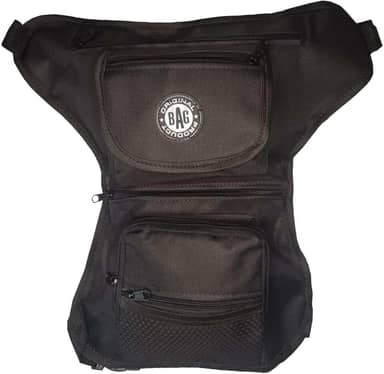 Pochete de Perna Cartucheira Motoboy Camping Trilha Esportiva Multiuso Masculino Feninino - Preto