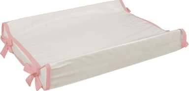 Trocador Americano Bebe Comoda Fralda Com Abas Impermeavel Anatomico Com Capa Plástica Algodão Macio Palha com Rose (60cm x 40cm)