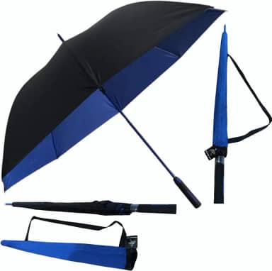 Guarda Chuva Automático Grande | Reforçado, Hiper Repelente à Água, Fibra de Vidro UltraFlex | Tecido Resistente, Proteção UV 100%, Resistente ao Vento | Perfeito para Chuva e Sol