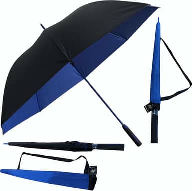 Guarda Chuva Automático Grande | Reforçado, Hiper Repelente à Água, Fibra de Vidro UltraFlex | Tecido Resistente, Proteção UV 100%, Resistente ao Vento | Perfeito para Chuva e Sol