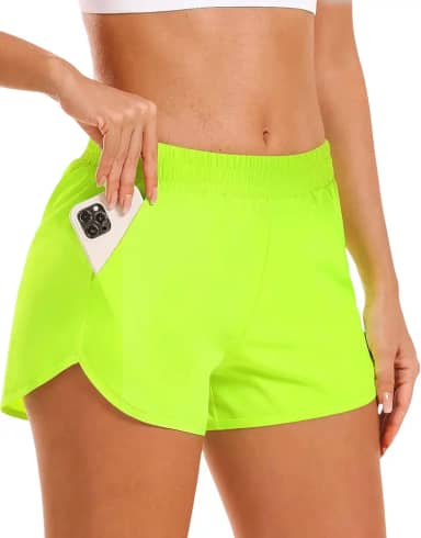 Short TACTEL FEMININO com bolso Corrida Academia Praia Verão 661