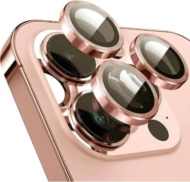 Kit Película Lente De Câmera Compatível Com iphone 11 12 13 14 15 16 Pro Max Liso Rose iphone 13