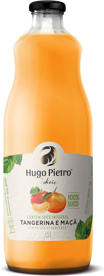 Suco de Tangerina e Maçã Integral Hugo Pietro (1,5 L, SEM GLUTEN)