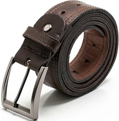 Cinto Largo Masculino Em Couro 100% Natural