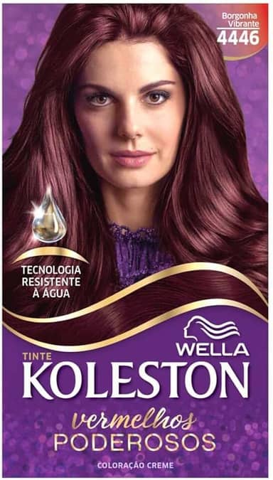 Tintura Permanente 4446 Borgonha Vibrante Unit, Koleston