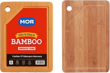 Tábua de Corte Bamboo Oriental 30x20cm – Antibacteriana, Ecológica e Resistente – Ideal para Cozinha, Churrasco, Frutas, Carnes e Legumes – Acabamento Natural