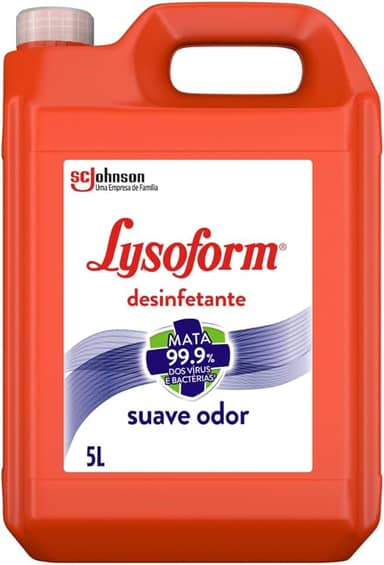 Lysoform Suave Odor, Desinfetante Líquido, Limpeza Casa, 5L