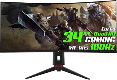 Monitor Gamer SuperFrame Prisma, 34 Pol Quad HD, 1ms, 180Hz