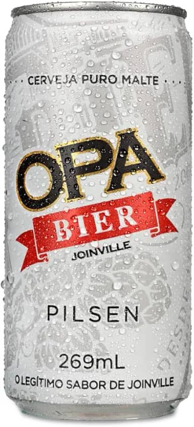 Cerveja Puro Malte Pilsen teor 4,6% 269ml Opa Bier