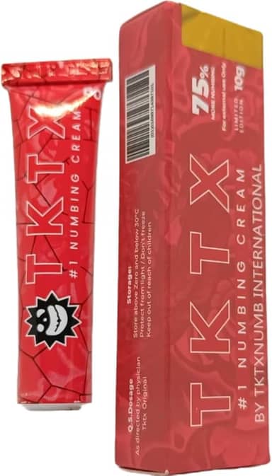 Pomada Tatuagem e estética TK-TX NUMBING Vermelha 75% 10G