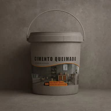 Revestimento Cimento Queimado Piso E Parede Pronto Pra Uso 5Kg