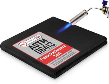 Cobertor de solda de feltro de carbono à prova de fogo - 50,8 cm x 50,8 cm Tecido resistente ao calor 982 °C Cobertor de isolamento de alta temperatura, tapete de proteção térmica para churrasqueira,