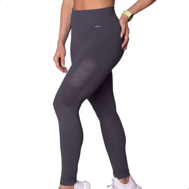 Legging Academia Poliamida Cintura Alta Microfuros Sem Costura Fitness Selene
