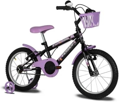 Verden Bicicleta Infantil Danny Aro 16 com Rodinhas Laterais, Cestinha e Freio V-brake