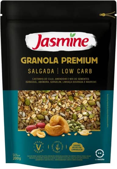 Jasmine Granola Premium Salgada Low Carb 200g