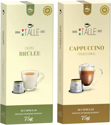 Cápsulas Compativeis Nespresso Cappuccino Café Italle 20 Unid