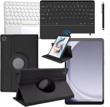 Blance, Kit Capa Com Teclado + Película De Vidro + Caneta Touch Para Tablet Galaxy Tab A9 8.7