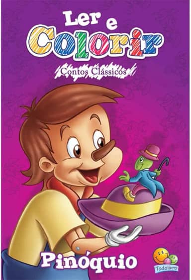 Ler e colorir Contos Clássicos: Pinóquio
