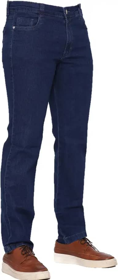 Calça Masculina Reta Tradicional Jeans Elastano Malloy
