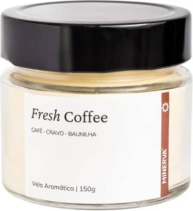 Vela Aromatica Artesanal Perfumada - 150g - Minerva Candles (Fresh Coffee)